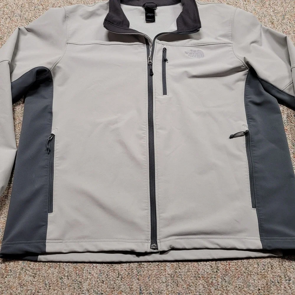 The North Face Jacket Men 2XL Grey Apex Bionic Softshell Outdoors Hiking Camping